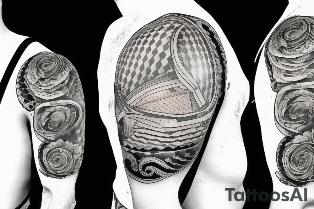 acoustic guitar tattoo idea