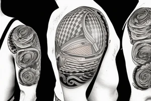 acoustic guitar tattoo idea