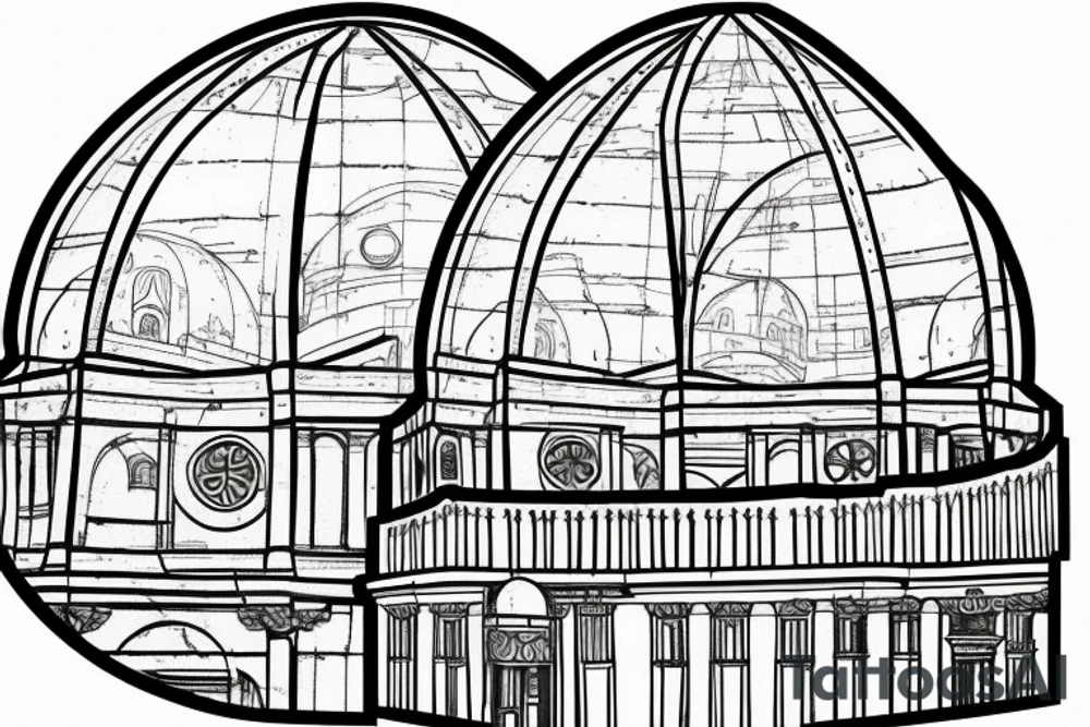 Architectural section of brunelleschi dome, horizontal section tattoo idea Architectural section of brunelleschi dome, horizontal section tattoo idea