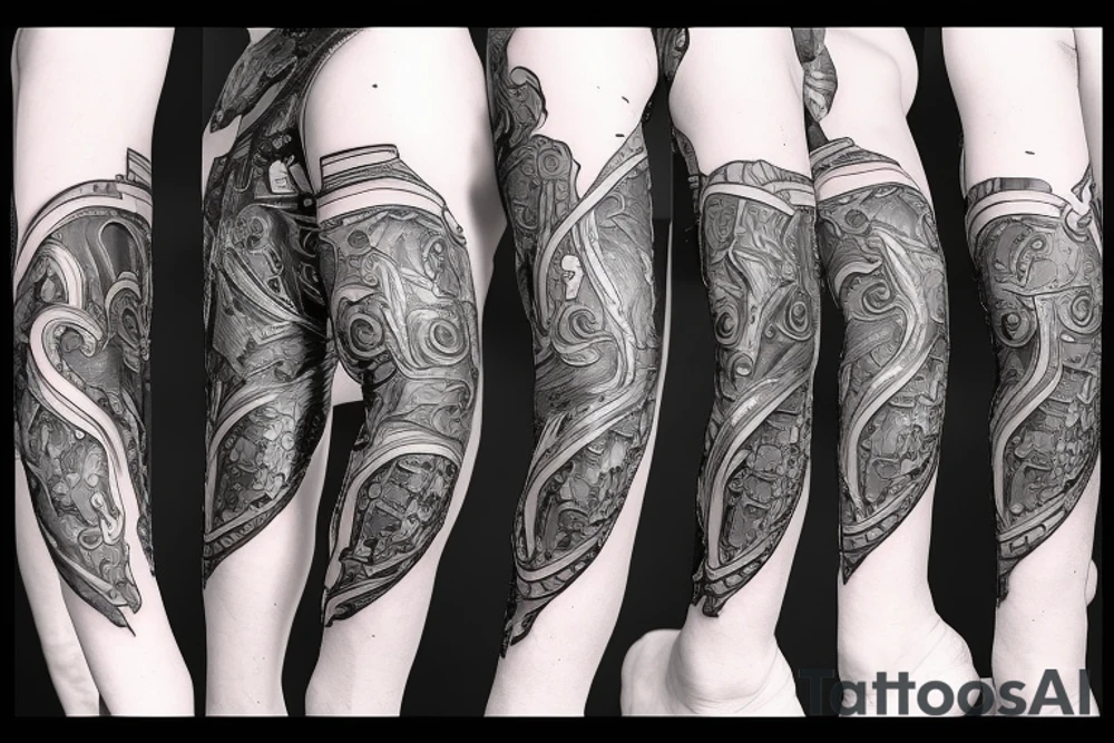 Plate armor tattoo idea