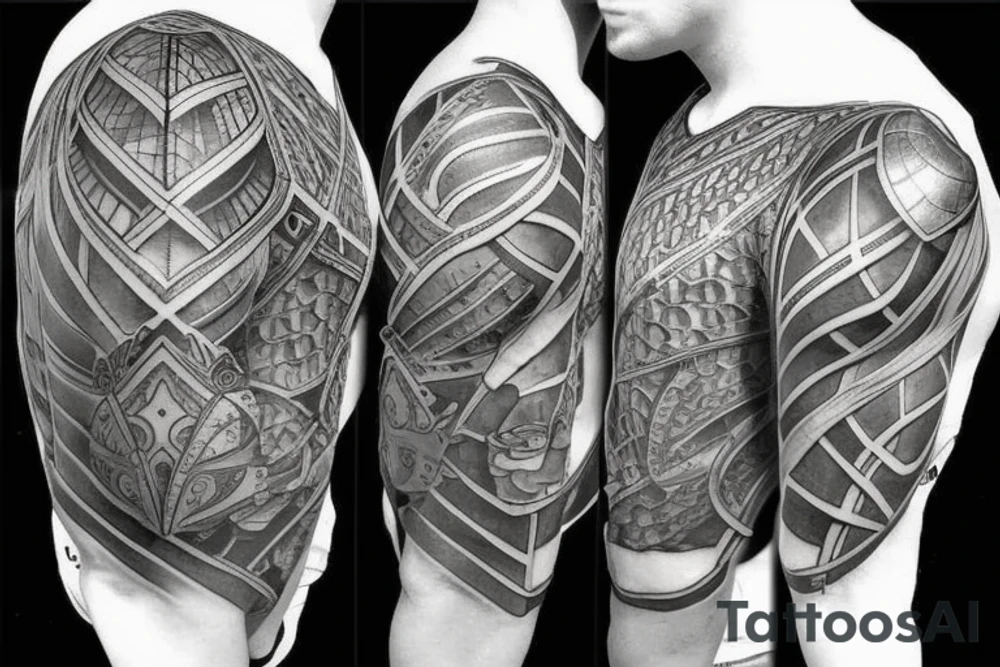 Plate armor tattoo idea