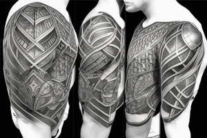 Plate armor tattoo idea