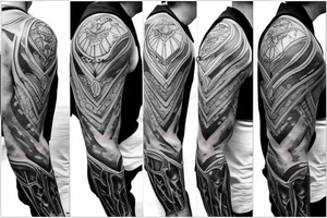 armor shoulder tattoo idea