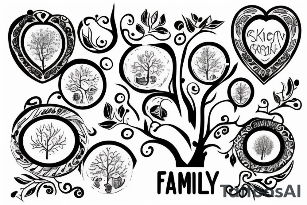 family tree tattoo idea