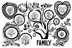 family tree tattoo idea
