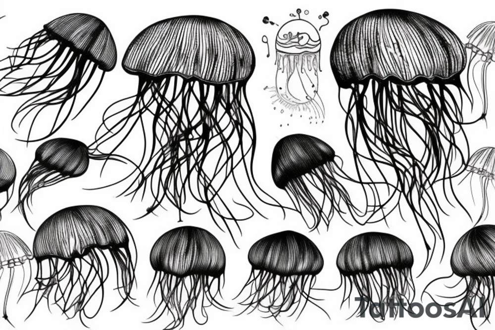 Simpel jellyfish tattoo idea