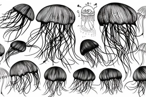 Simpel jellyfish tattoo idea