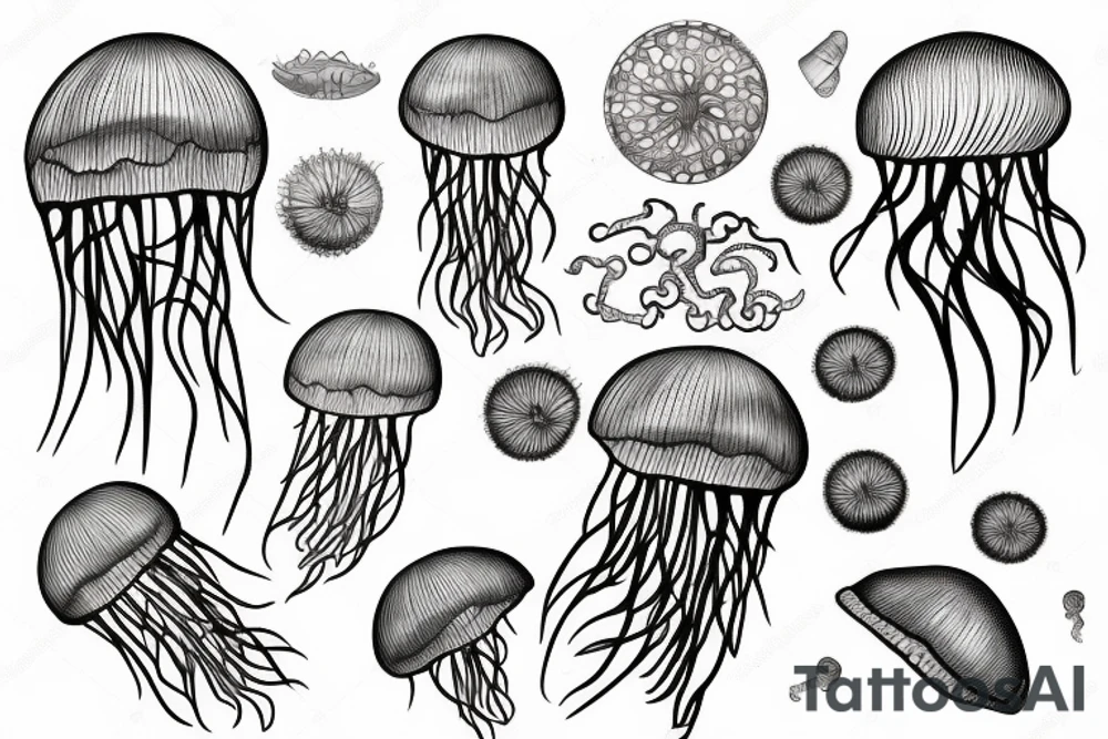 Simpel jellyfish tattoo idea