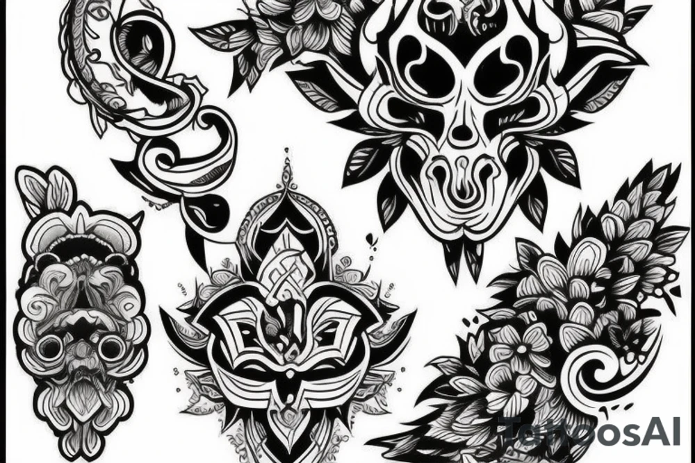 good tatoo for a neck tattoo idea
