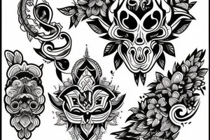 good tatoo for a neck tattoo idea