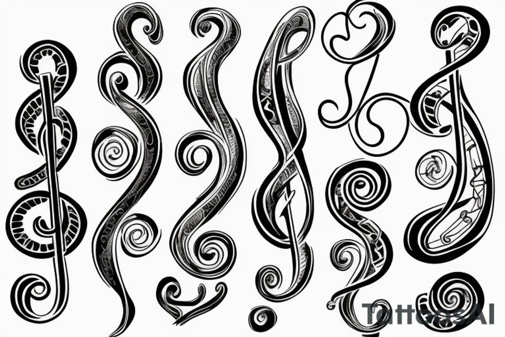 treble clef tattoo idea