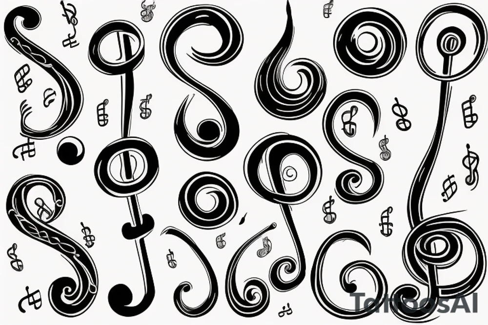 treble clef tattoo idea