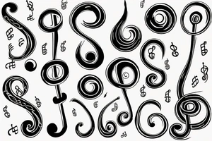 treble clef tattoo idea