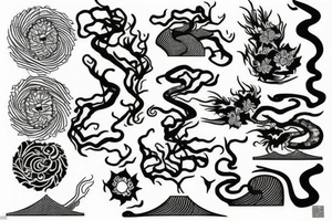 zen garden tattoo idea