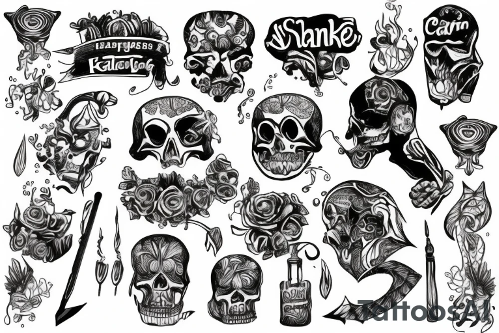The name Krank tattoo idea