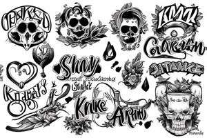 The name Krank tattoo idea