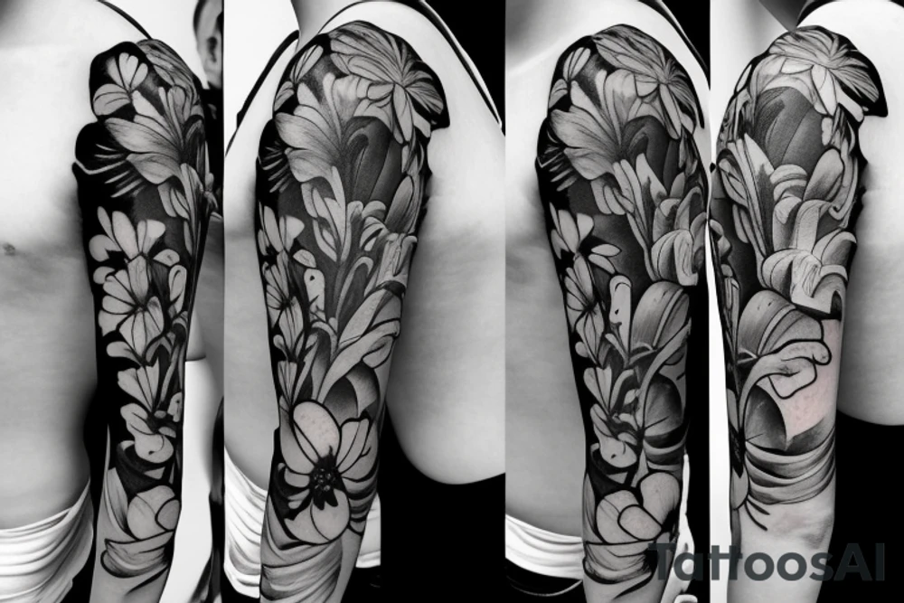 Peruvian lily tattoo idea