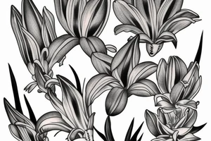 Peruvian lily tattoo idea