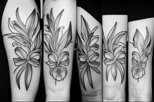 Peruvian lily tattoo idea