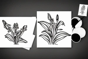 Peruvian lily tattoo idea