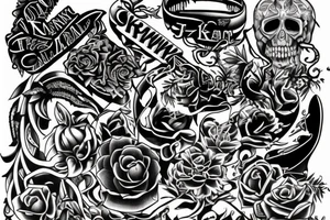 Create a tattoo of the word Krank. Krank is a family name. tattoo idea