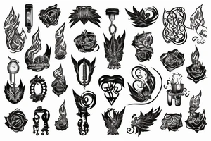 Gotchic torch tattoo idea