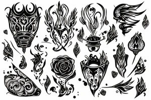 Gotchic torch tattoo idea