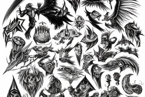 Battle of good and evil tattoo idea