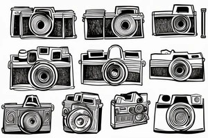 analog camera photography tattoo idea