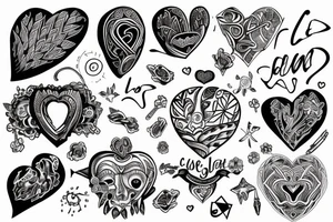 heart and mind tattoo tattoo idea