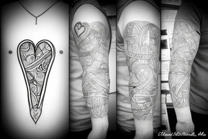 heart and mind tattoo tattoo idea