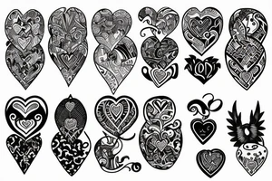 heart and mind tattoo idea