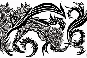 chimera tattoo idea