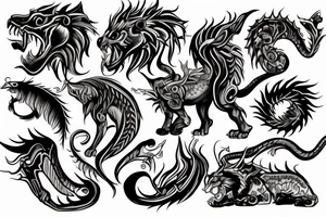 chimera tattoo idea