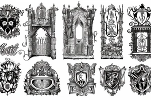Castle Gates almost broken tattoo idea