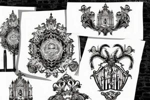 Castle Gates almost broken tattoo idea