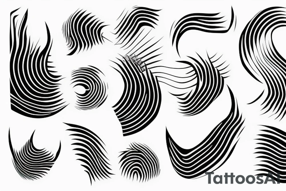 sound wave tattoo idea