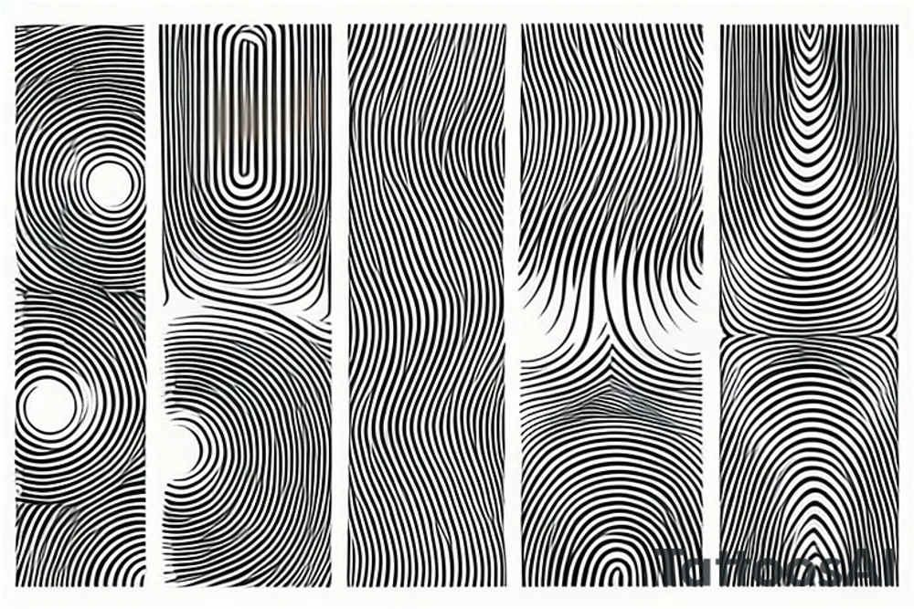 sound wave tattoo idea