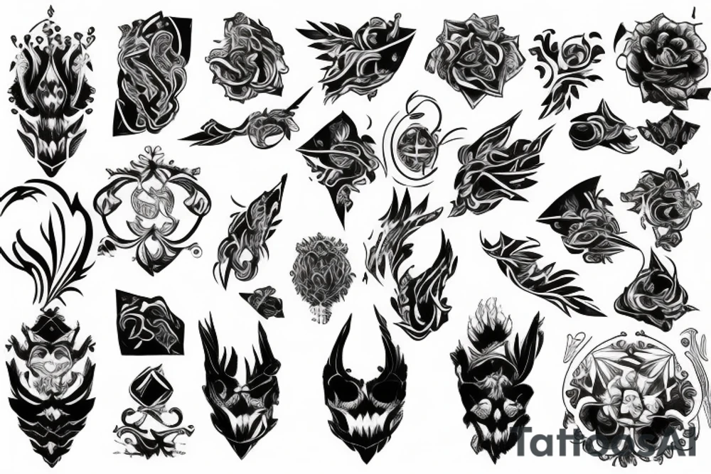 Power and finesse tattoo idea