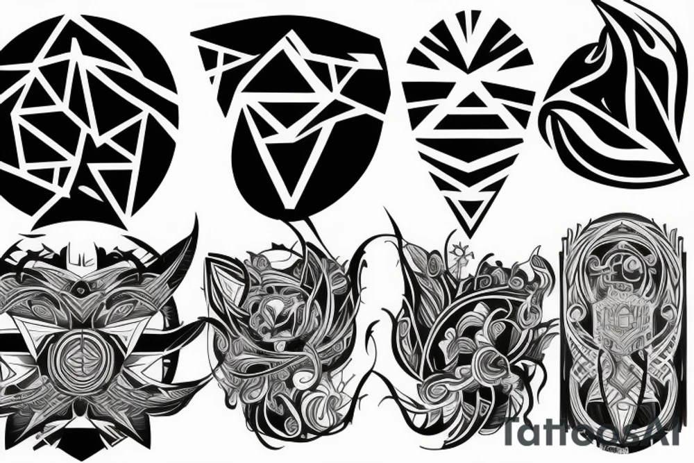 Power and finesse tattoo idea