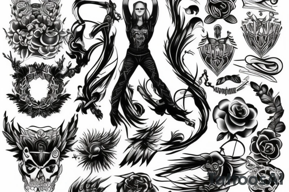 Power and finesse tattoo idea