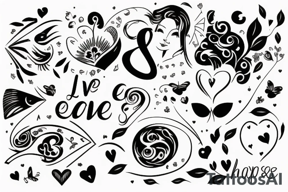 Love, sensual, happiness, future, couple tattoo idea