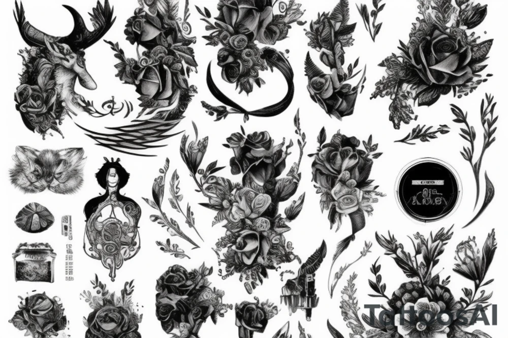 Ręka trzymająca nóż tattoo idea