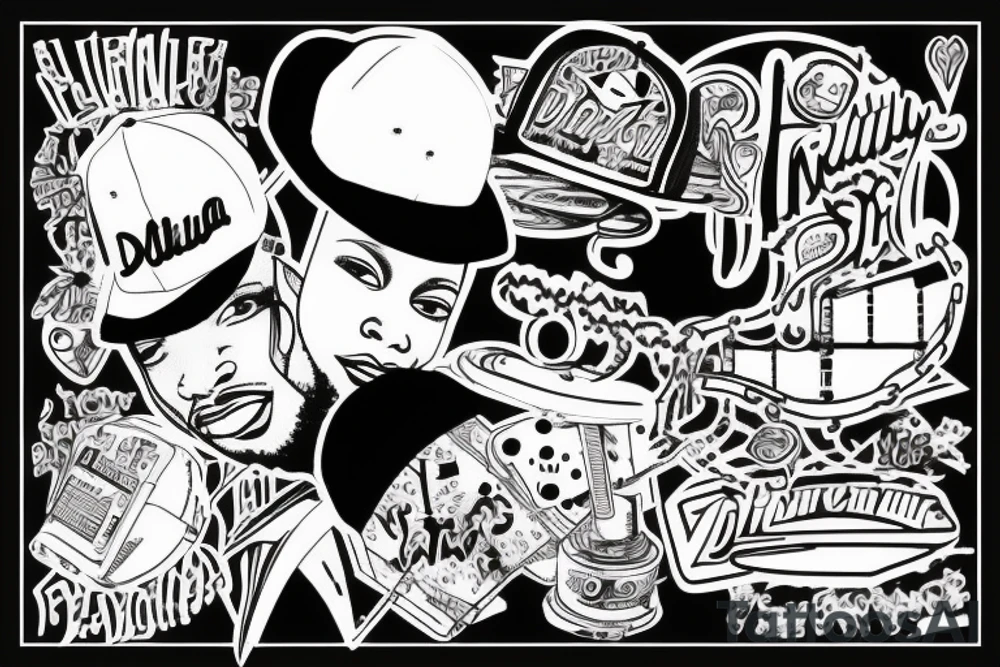 J Dilla making music tattoo idea