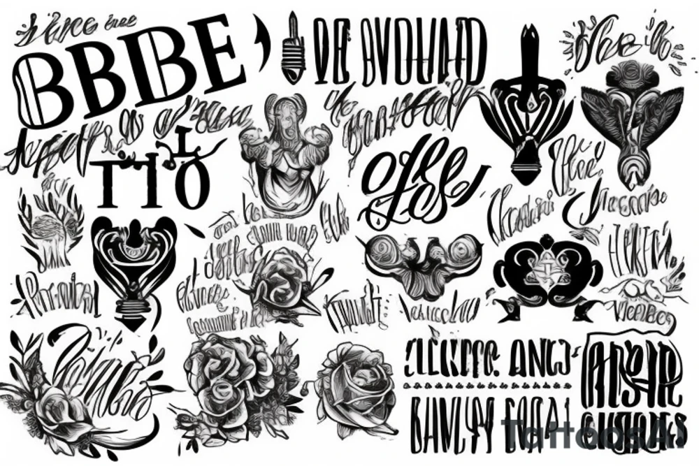 Bible quotes tattoo idea