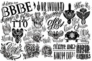 Bible quotes tattoo idea