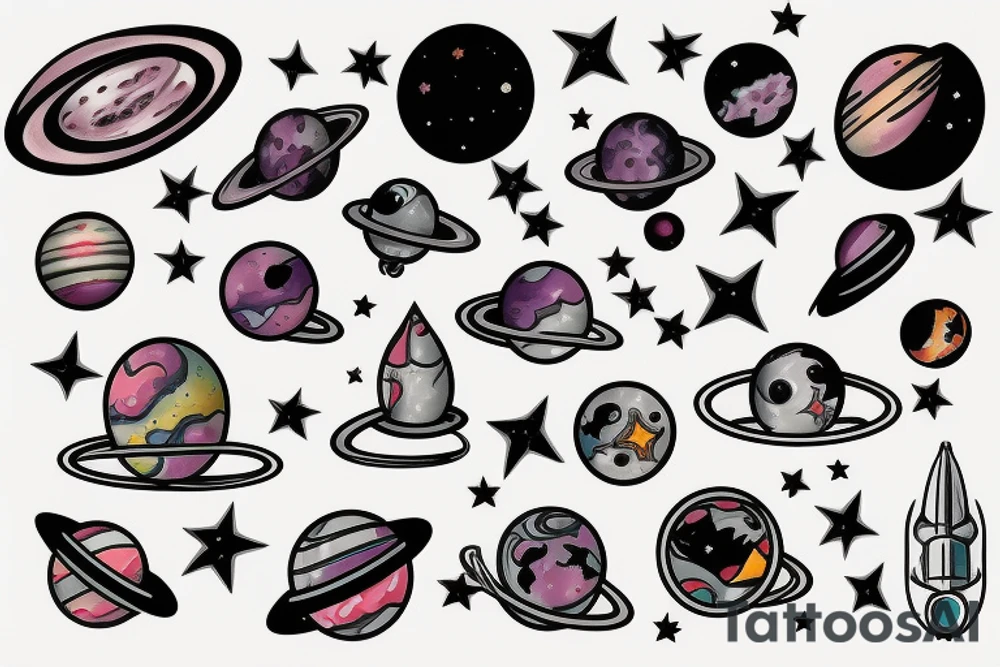 Space tattoo idea
