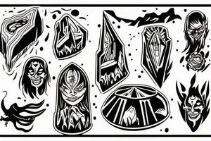 concave hollow earth tattoo idea