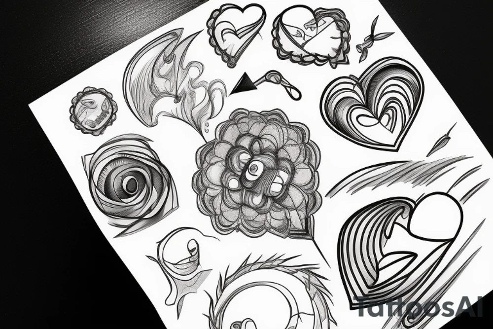 heartbeat stop on 02102018 tattoo idea