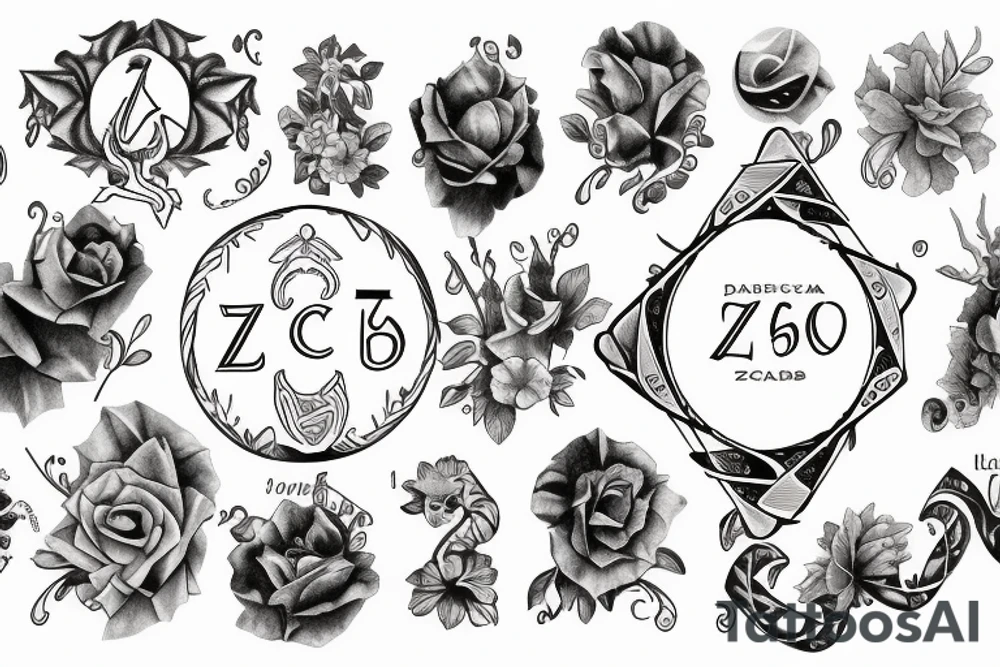 Zodiac signs of cancer and libra using the dates 16 and 5 tattoo idea